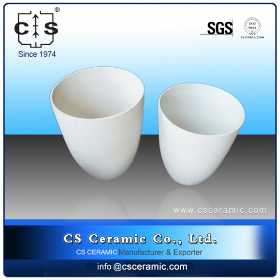 High Temperature Y2O3-ZrO2 Zirconia Ceramic Crucible