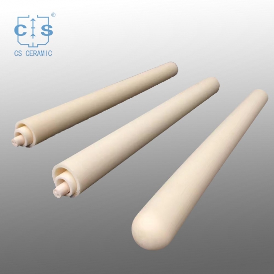 1Pc 500mm Length High Temperature Resistant Alumina Ceramic Insulating Tube Pipe 