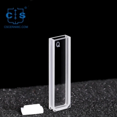 Quartz cuvette spectrophotometer