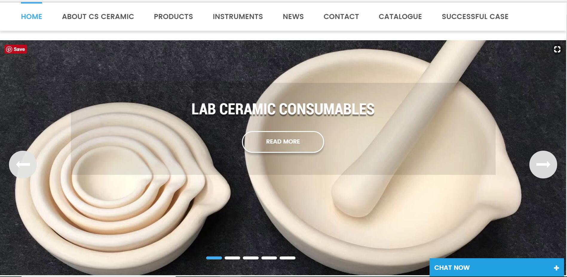 CS Ceramic official website has ten kinds of language interfaces now